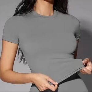 Shein Chic Gray Short Sleeve